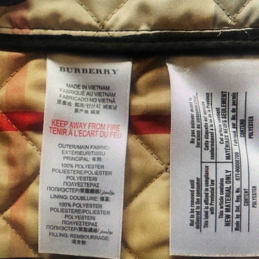 Burberry quilted jacket Barely worn 2y